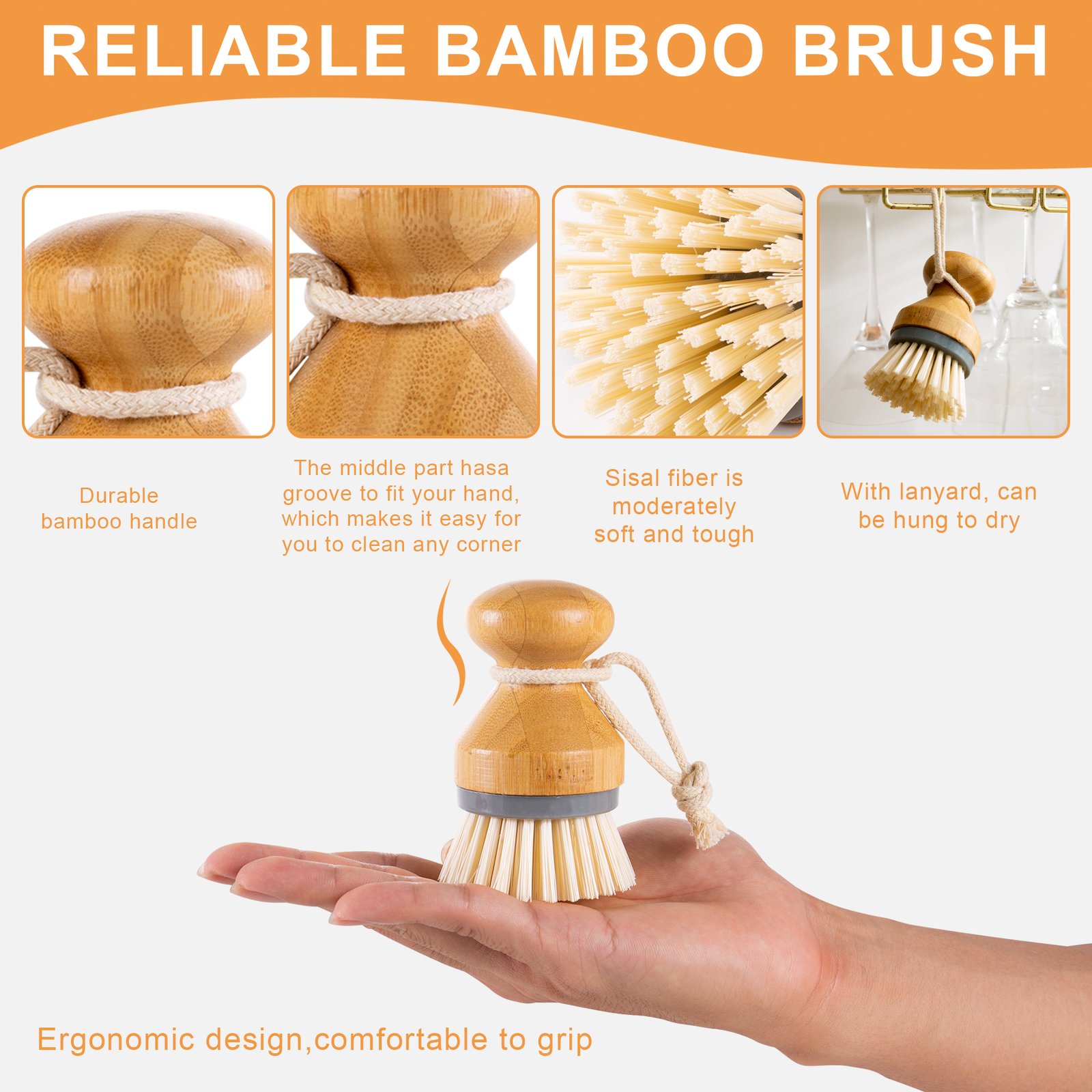 Bamboo Dish Brush