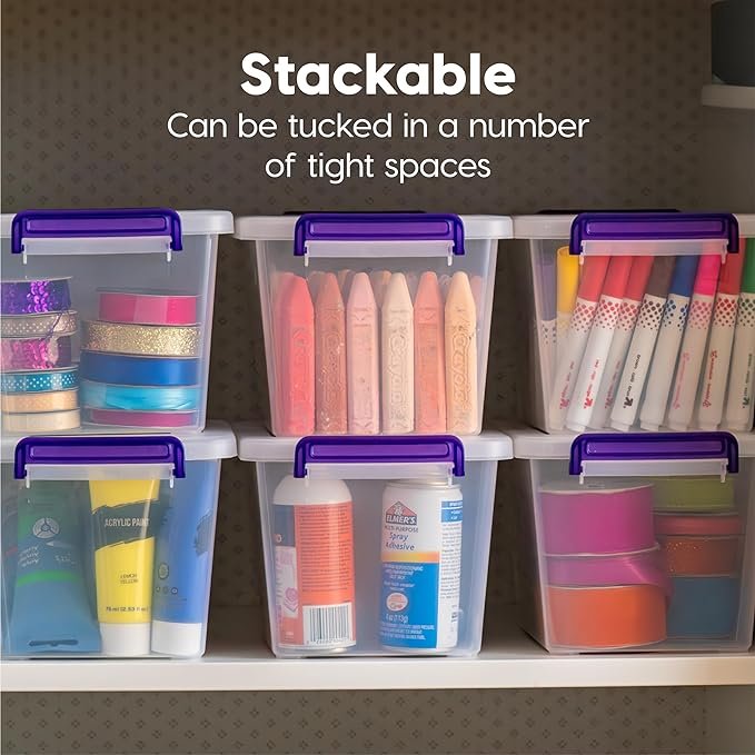 Plastic Storage Bins with Lids