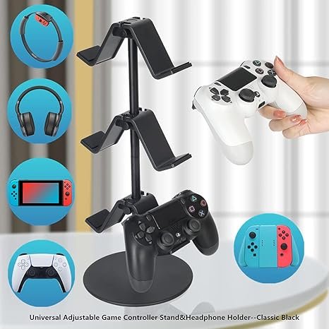 Gaming accessories stand, PC gaming controller organizer
