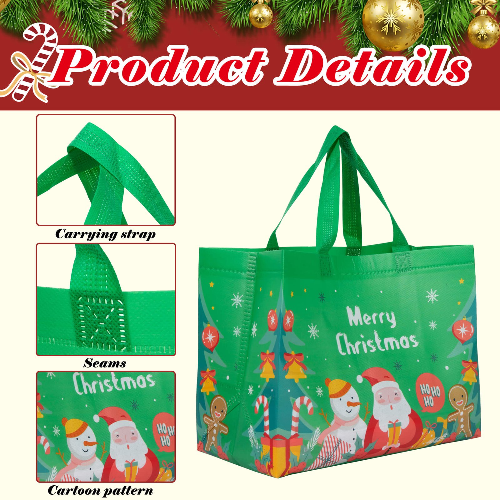 12pk Christmas Gift Bags