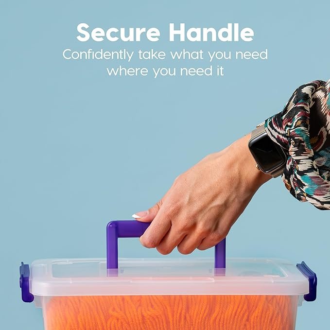 Plastic Storage Bins with Lids