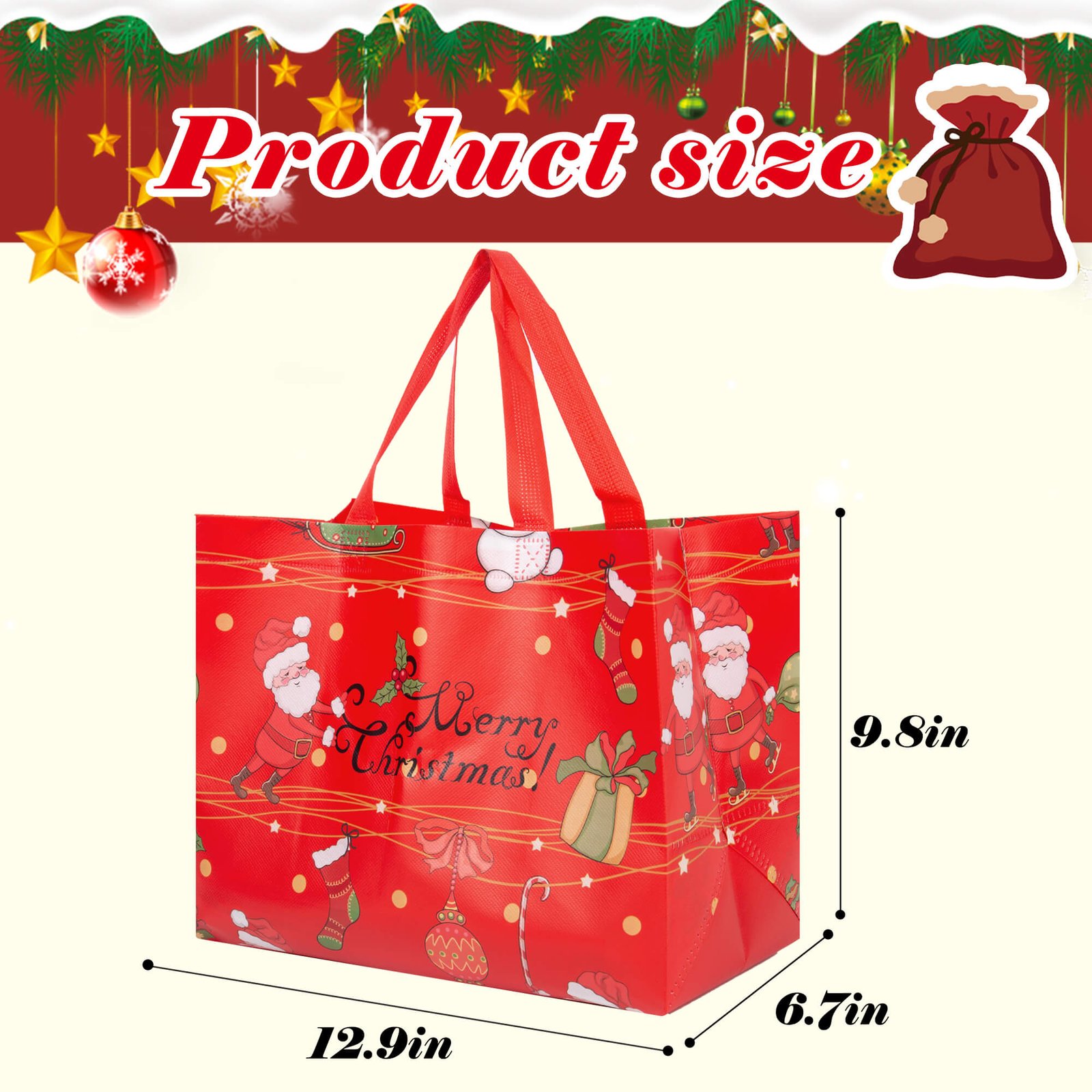 12pk ChristmasGift Bags