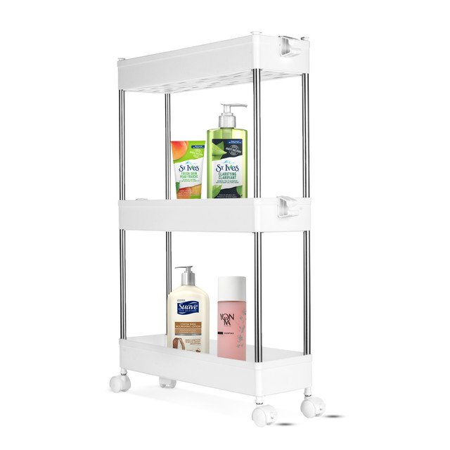 Slim Storage Trolley Compact 3 Tier Storage Solution