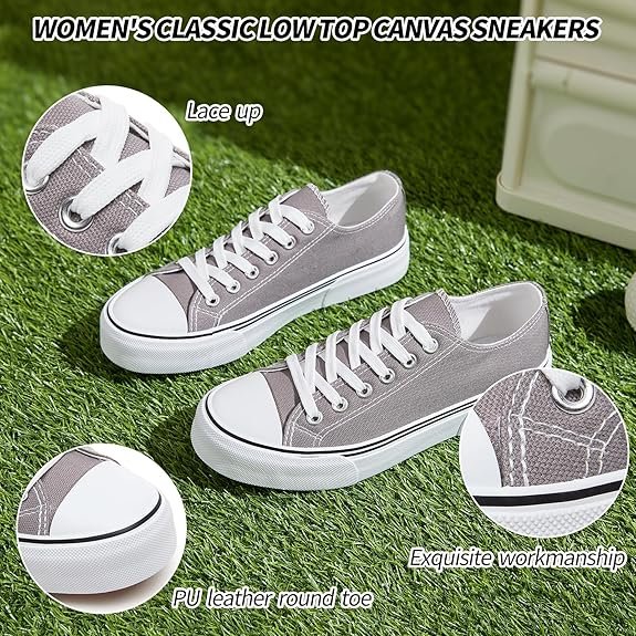 Canvas Tennis Shoes for Women