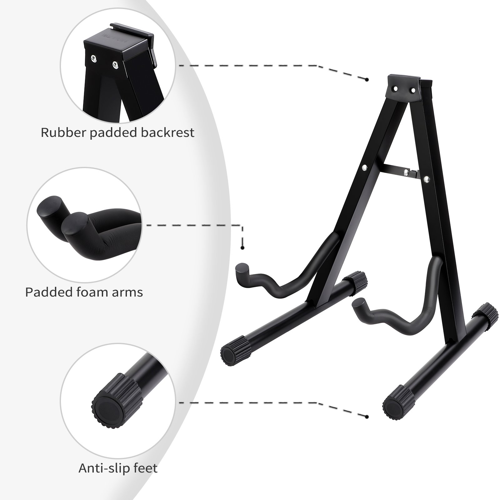 Guitar Stand with Wall Mounted Hook