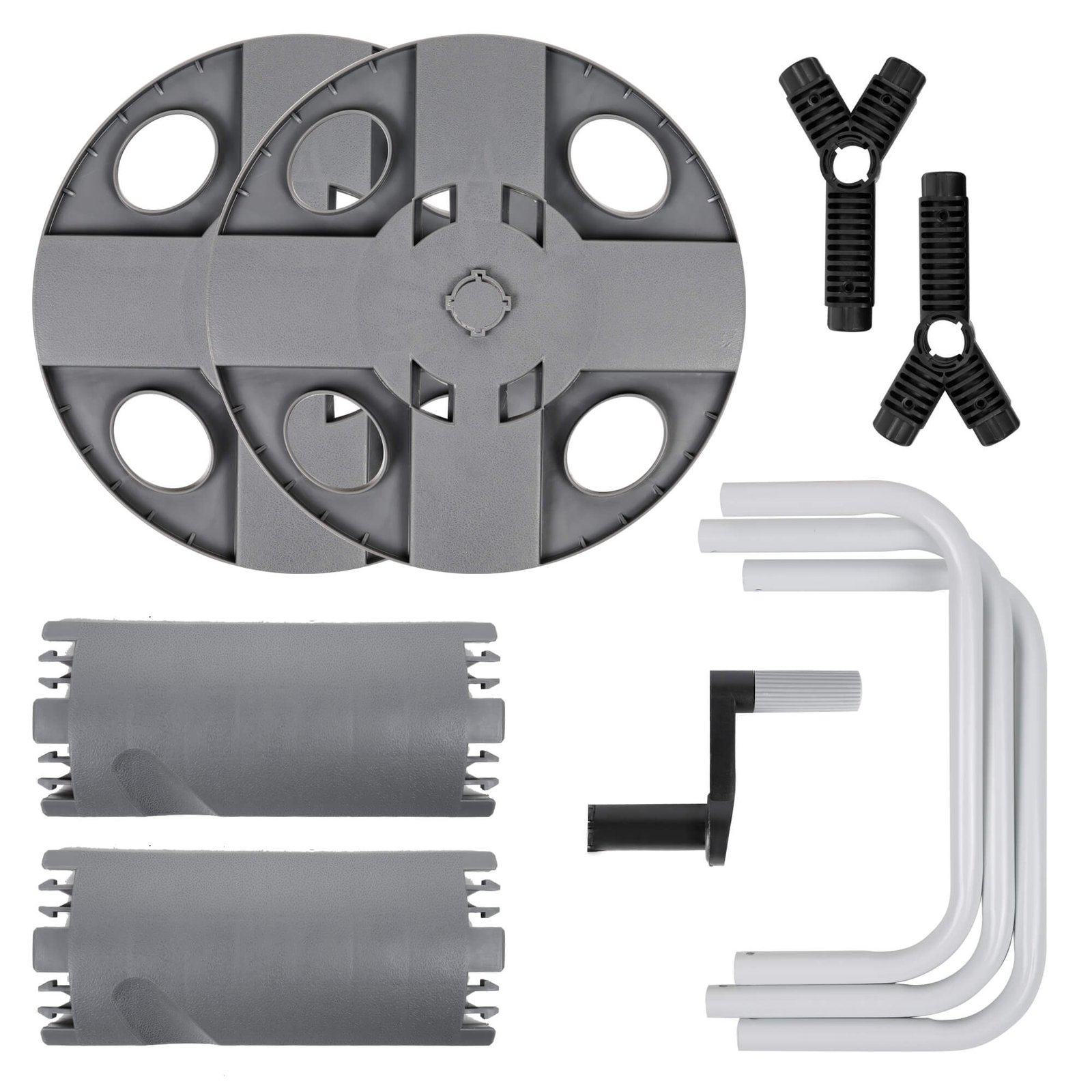 HOSE REEL REVOLVING AXLE PREVENTS HOSE FROM TWISTING