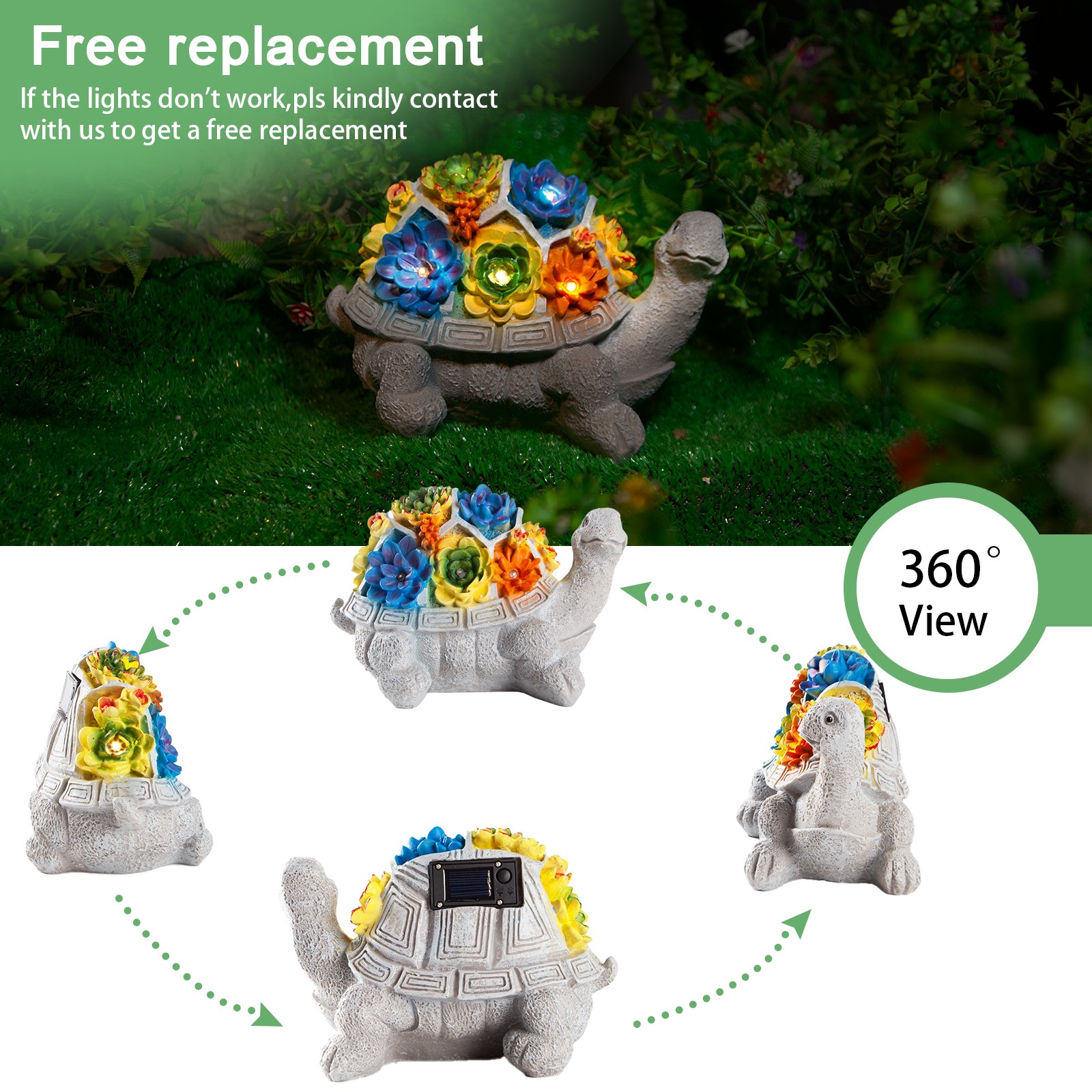 Solar Turtles for Outdoors