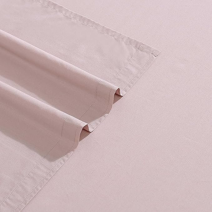 King Sheets, Luxuriously Soft Percale Bedding Set, Sustainable Fabric Construction (Naturals Solid Fresh Taupe, King)