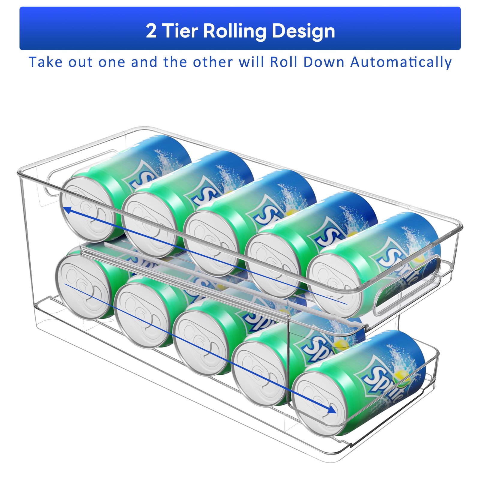 Fridge bottle stack holder