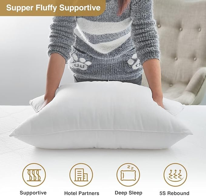 King (Pack of 4), Bed Pillows