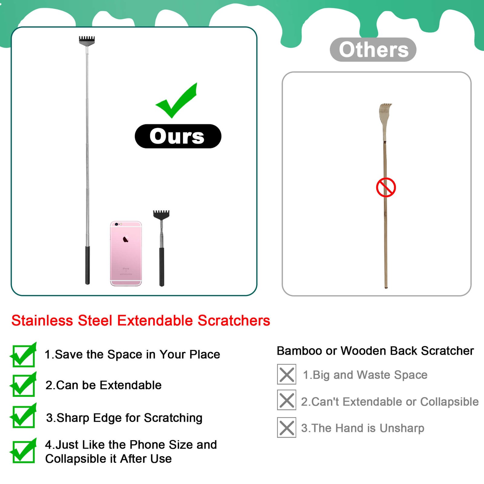 2pcs Detachable Heads