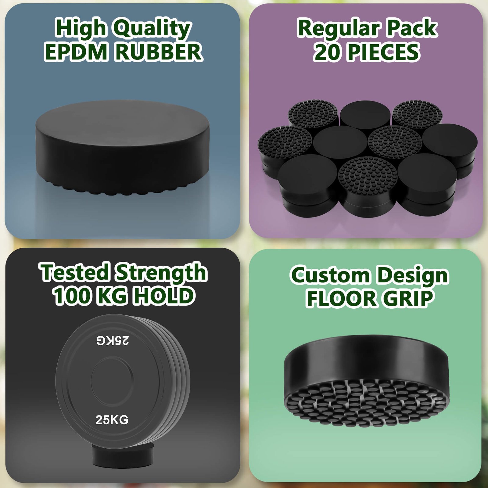 20PK Invisible Pot feet