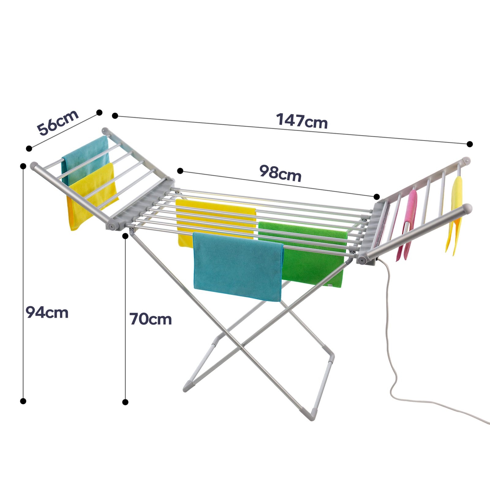 Wing Heated Clothes Foldable Airer