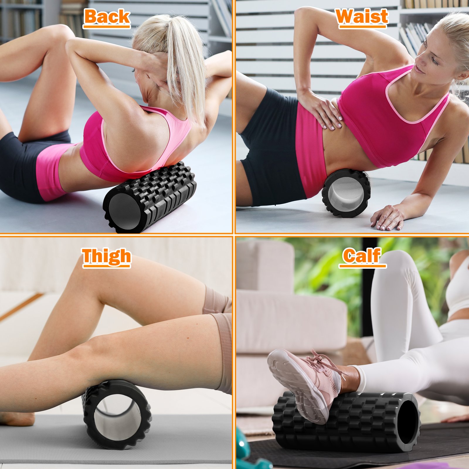 Foam Roller Medium Density Deep Tissue Massager for Muscle Massage and Myofascial Trigger Point Release
