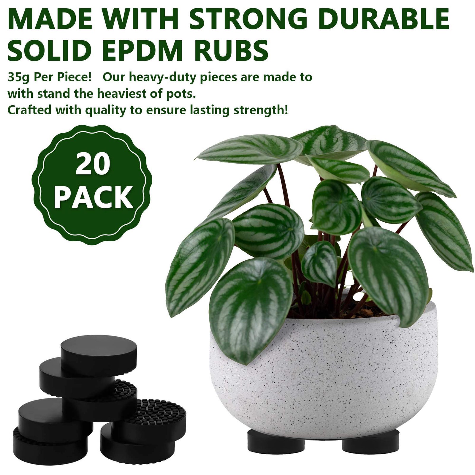 20PK Invisible Pot feet