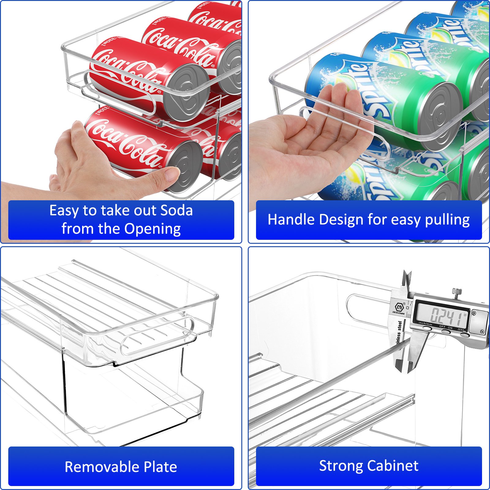 Fridge bottle stack holder