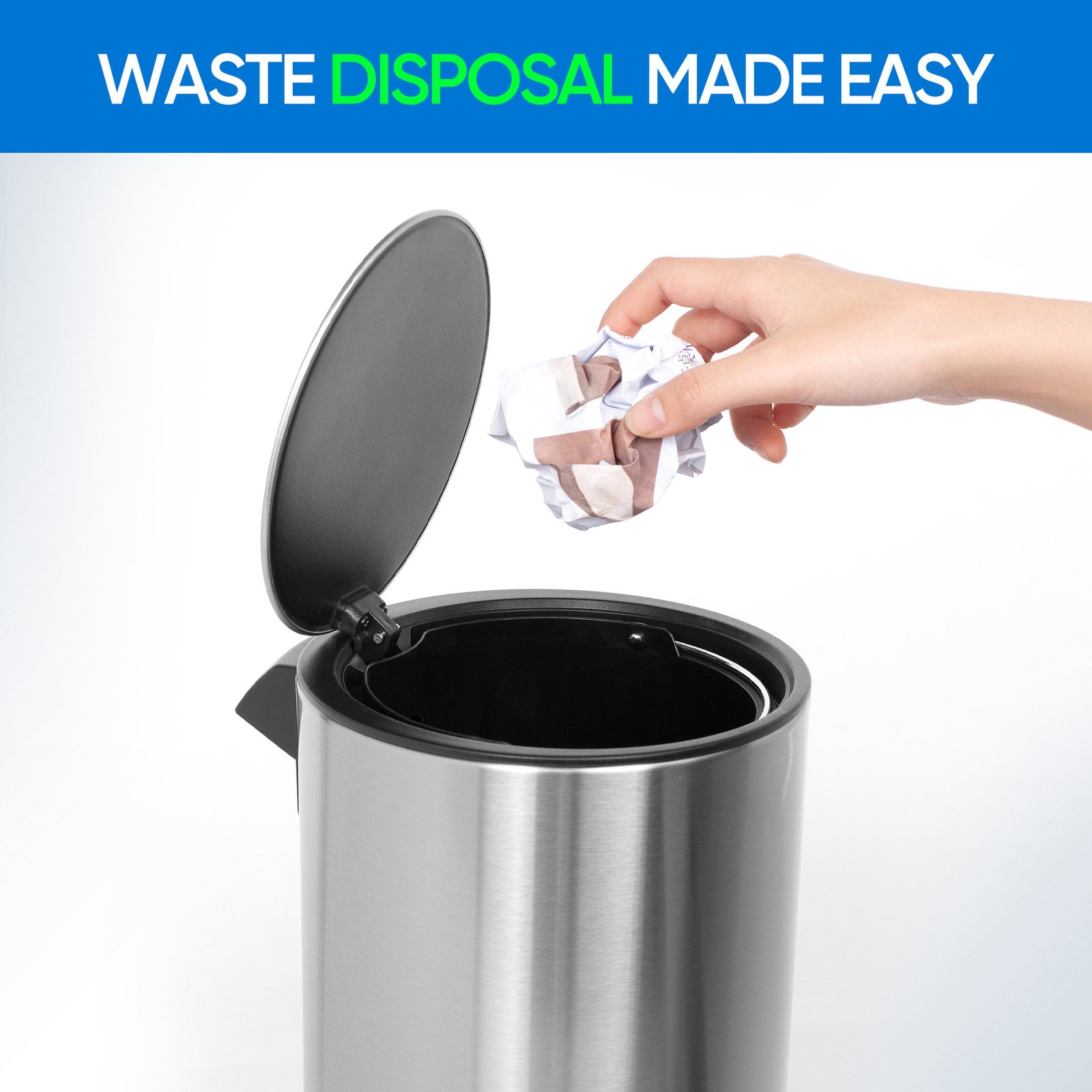 3L Pedal Stainless Steel Bin