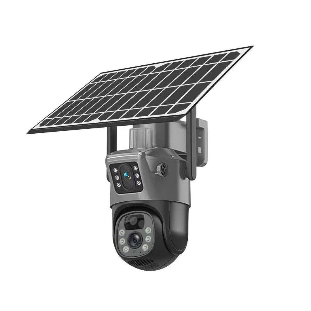 Dual Lens Dual Screen 4K UHD Solar Security Camera