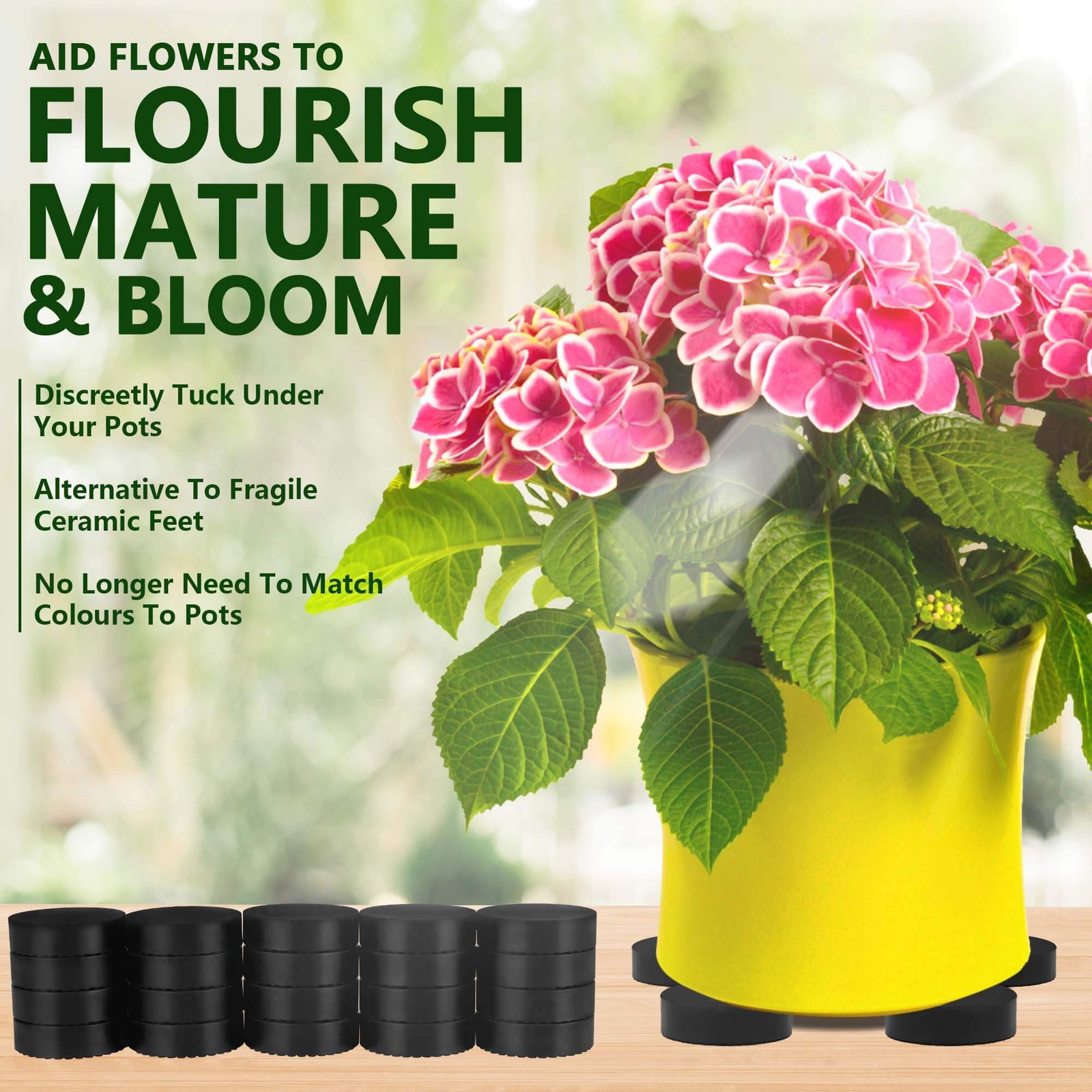 20PK Invisible Pot feet