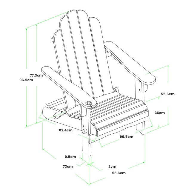 Folding Chair Wooden Deck Chair