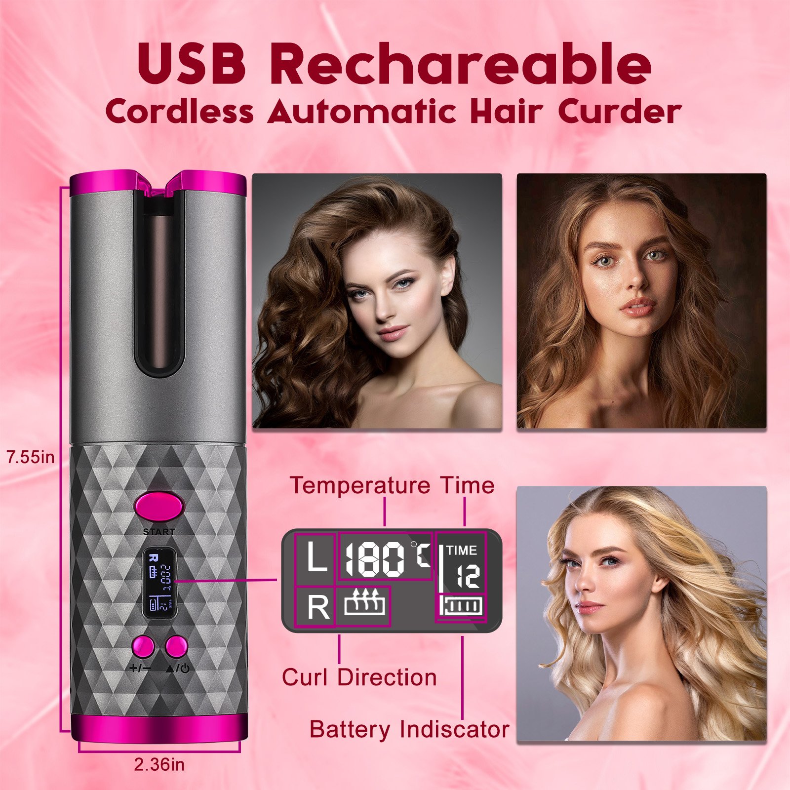 Cordless Hair Curler