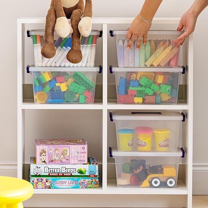 Plastic Storage Bins with Lids