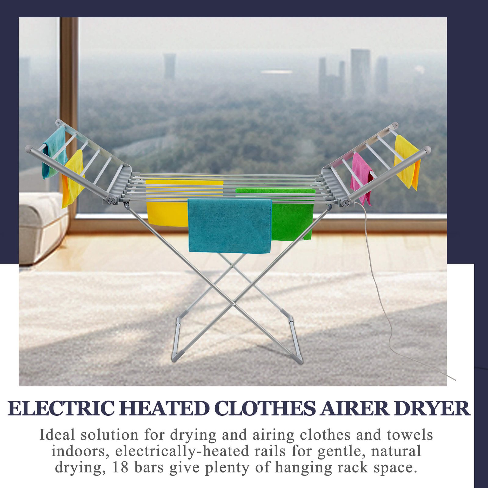 Wing Heated Clothes Foldable Airer