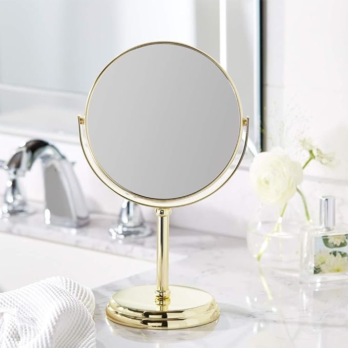 Tabletop Mount Vanity Round Mirror