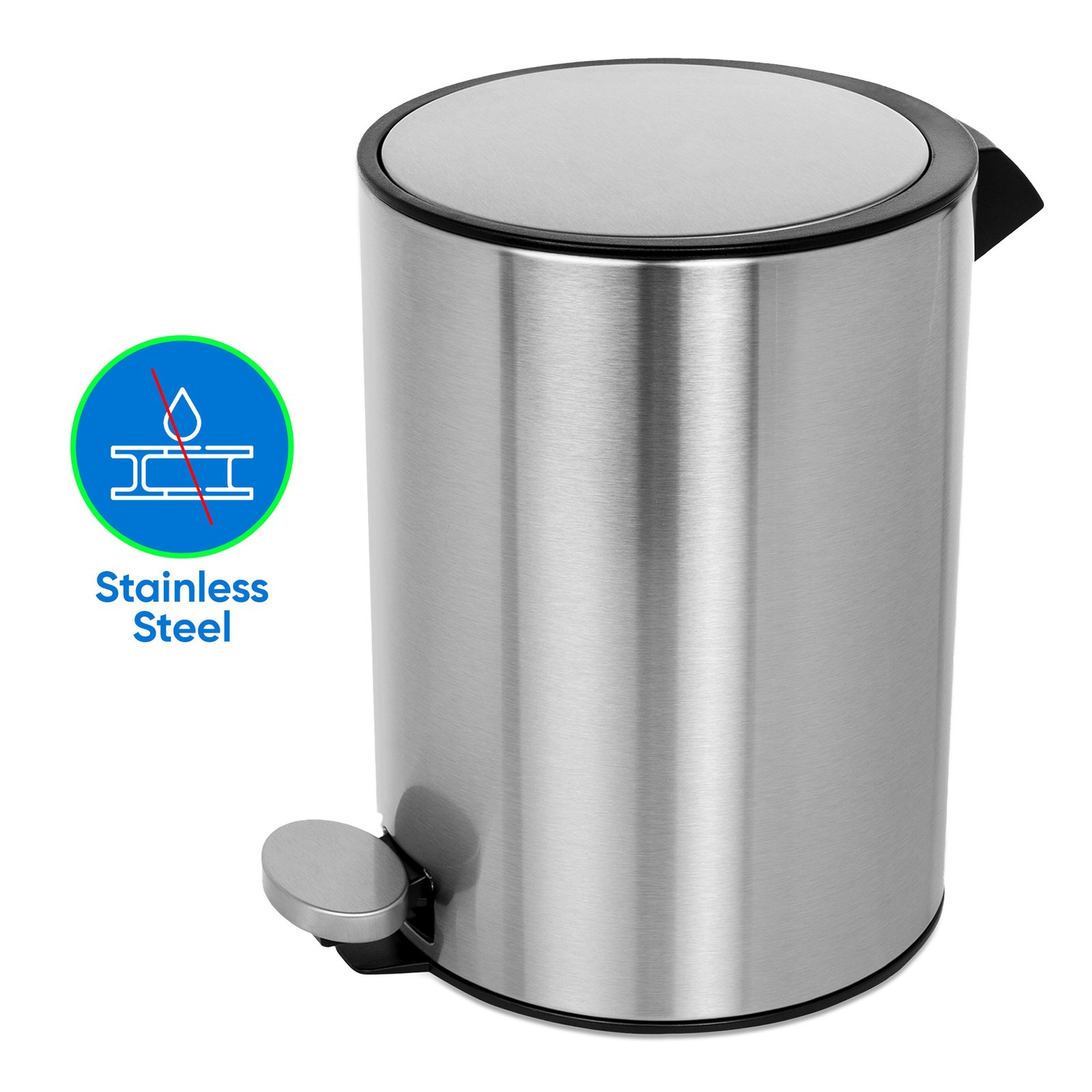 3L Pedal Stainless Steel Bin
