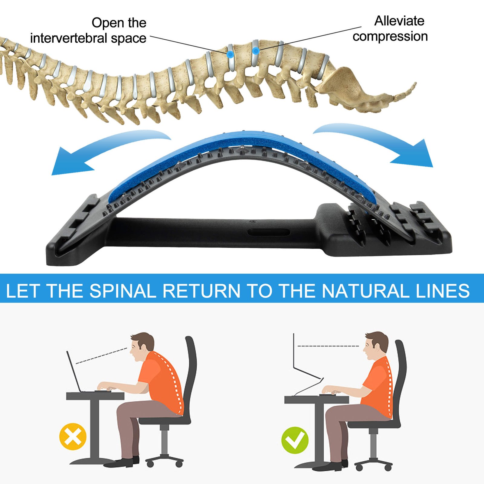 Lumbar spine reliever