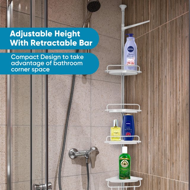 4 Tier Bathroom Corner Shelf