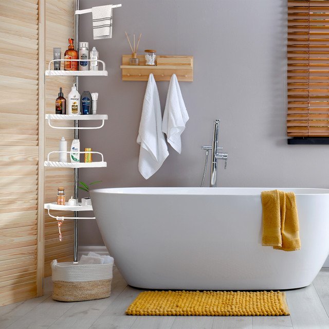 4 Tier Bathroom Corner Shelf