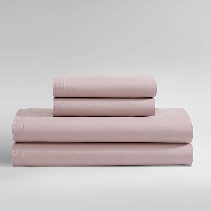 King Sheets, Luxuriously Soft Percale Bedding Set, Sustainable Fabric Construction (Naturals Solid Fresh Taupe, King)
