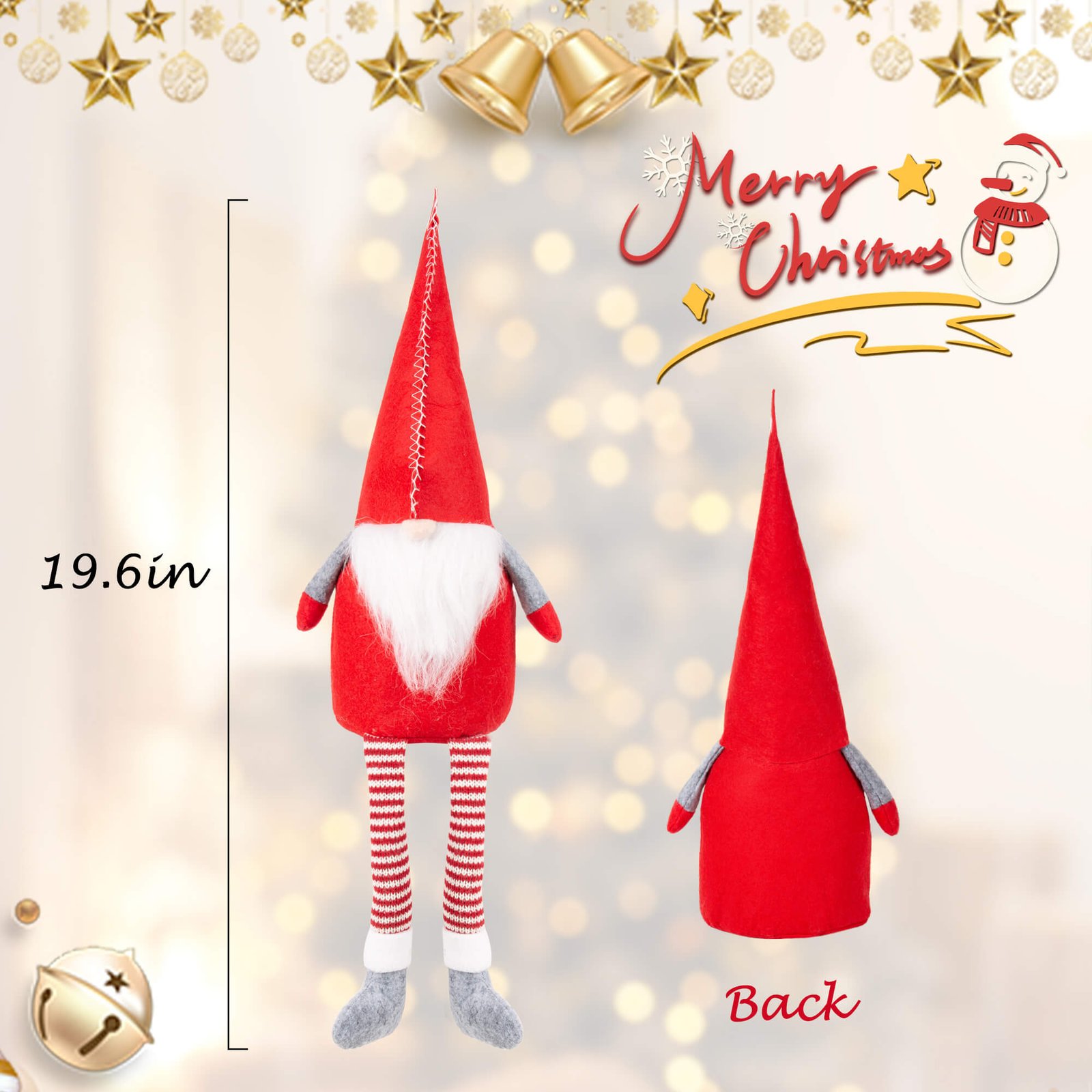 3PK Gnome Christmas Ornaments