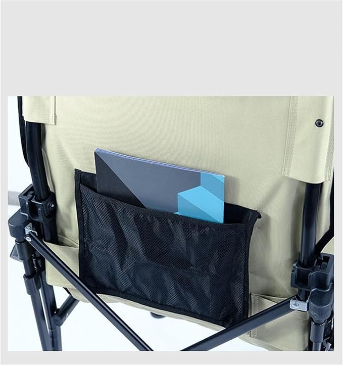 Folding Camping Chair with Cup Holder Side Pocket Portable Outdoor Garden Chair