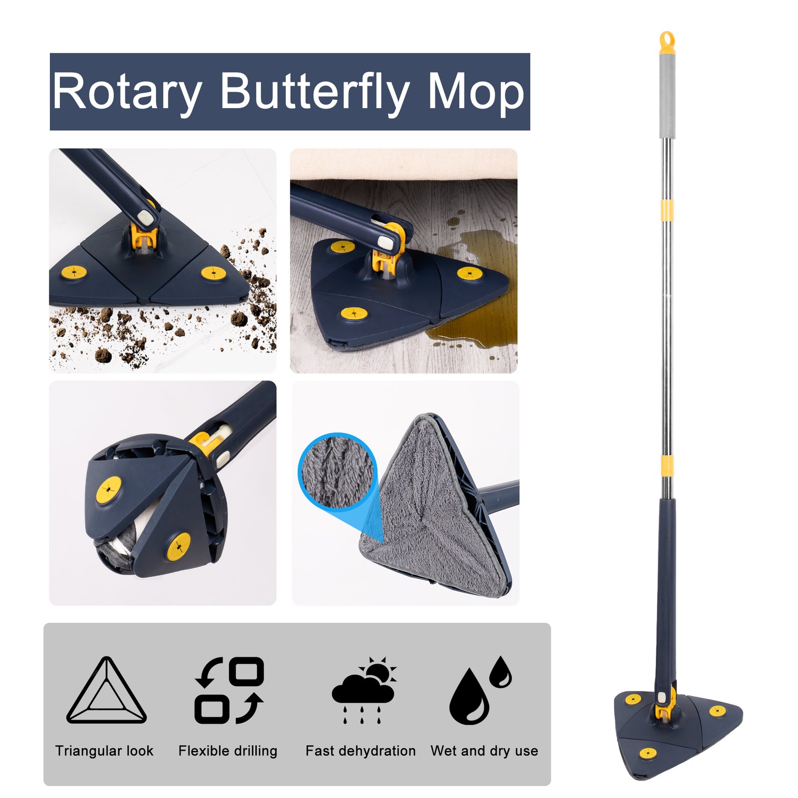 Triangle Cleaning Mop