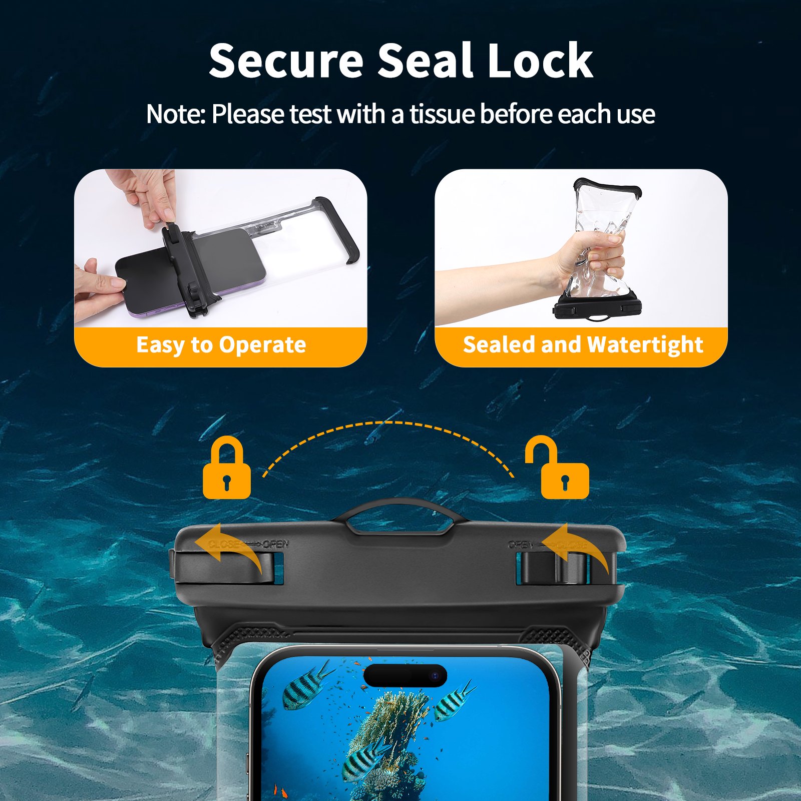 Waterproof Mobile Pouch PVC
