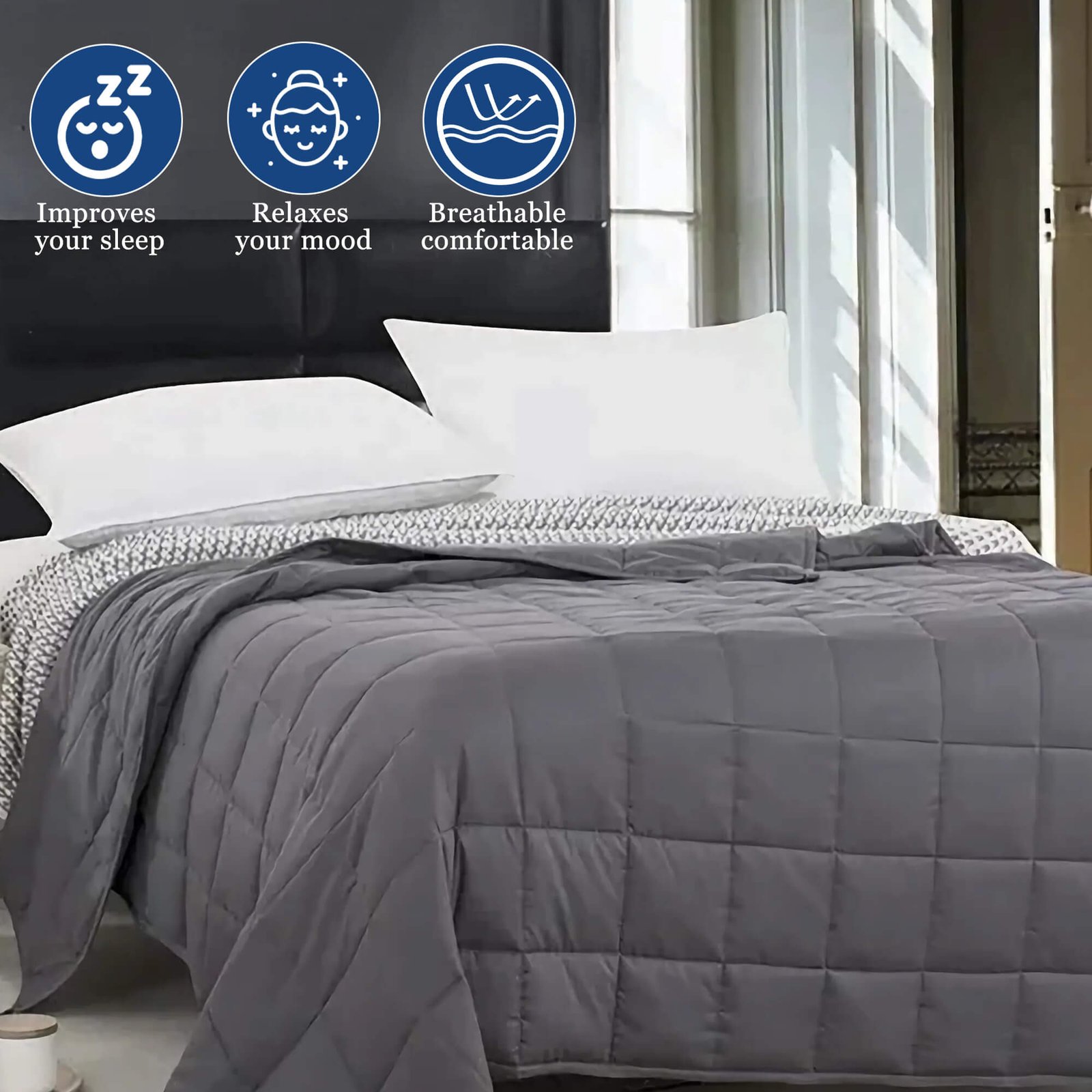 8kg Teddy Fleece Heavy Weighted Blanket